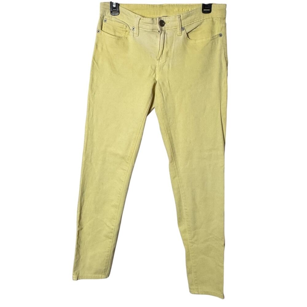Gap Women’s Yellow Splash Straight-Leg Distressed Jeans Sz 6